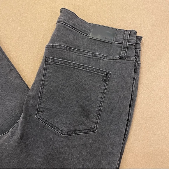 Women’s Madewell Dark Gray Wash Stovepipe Jeans Size 32P New With Tags - Picture 2 of 13